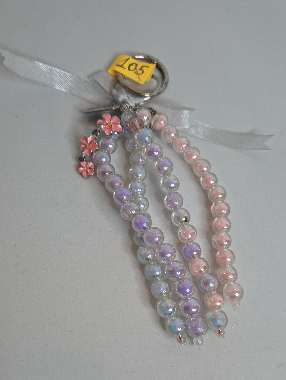 105 - Beaded Pastel Bag Charm